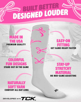 TCK socks Bows All-Over Tube Socks