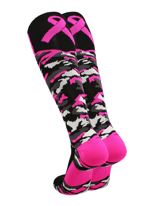 TCK socks Breast Cancer Awarness Camo Over The Calf Socks