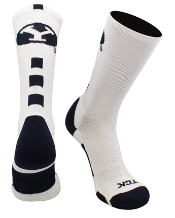 TCK socks BYU Cougars Baseline Crew USA Made