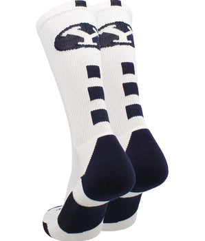 TCK socks BYU Cougars Baseline Crew USA Made