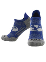 TCK socks BYU Cougars / Large BYU Cougars Tour No Show Tab Socks - Made in USA