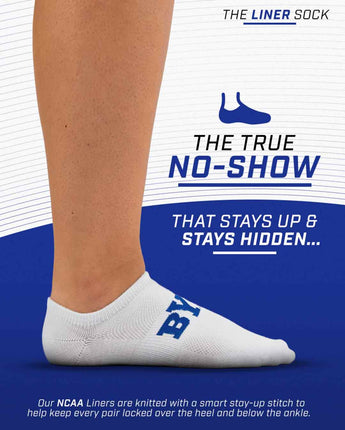 TCK socks BYU Cougars / One Size TCK BYU Cougars No Show Liner Socks (3-Pack)