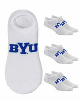 TCK socks BYU Cougars / One Size TCK BYU Cougars No Show Liner Socks (3-Pack)