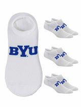 TCK socks BYU Cougars / One Size TCK BYU Cougars No Show Liner Socks (3-Pack)