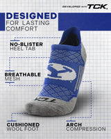 TCK socks BYU Cougars Tour No Show Tab Socks - Made in USA