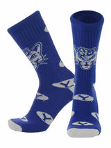 TCK socks BYU Royal/White / Large BYU Cougars Mayhem Crew Socks (Made in USA)