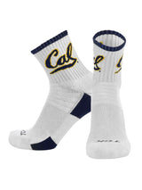 TCK socks Cal Berkeley Golden Bears / Large TCK Cal Berkeley Golden Bears Quarter Socks - Made in USA