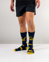TCK socks Cal Berkeley Golden Bears Mayhem Crew Socks (Made in USA)
