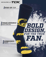 TCK socks Cal Berkeley Golden Bears Mayhem Crew Socks (Made in USA)