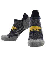 TCK socks California Golden Bears / Large California Golden Bears Tour No Show Tab Socks - Made in USA
