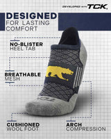 TCK socks California Golden Bears Tour No Show Tab Socks - Made in USA