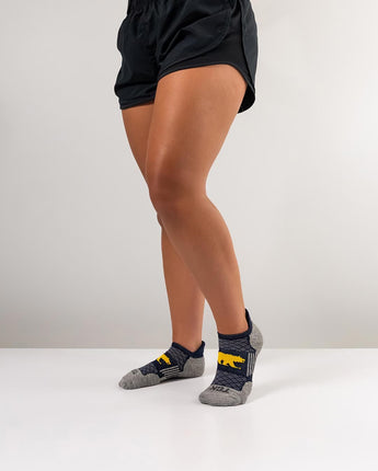 TCK socks California Golden Bears Tour No Show Tab Socks - Made in USA