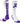 TCK socks Cancer Awareness Purple Ribbon Crew Socks