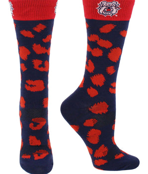 TCK socks Cardinal/Blue / Medium Fresno State Bulldogs Socks Womens Savage Crew Socks
