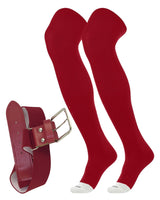 Prosport Over the Knee Socks and Belt | Uniform Combo Set