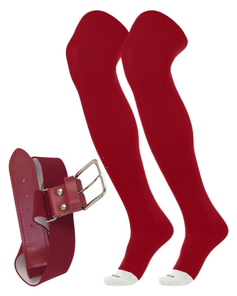 Prosport Over the Knee Socks and Belt | Uniform Combo Set