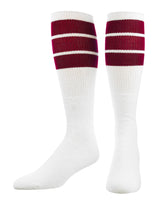 TCK socks Cardinal / Small Retro 3 Stripe OTC Tube Socks