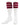 TCK socks Cardinal / Small Retro 3 Stripe OTC Tube Socks