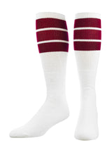 TCK socks Cardinal / Small Retro 3 Stripe OTC Tube Socks