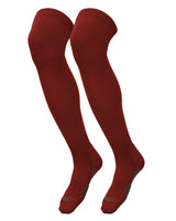 TCK socks Cardinal / Small TCK Dugout Over the Knee Socks For Baseball, Softball, Football Solid Team Colors