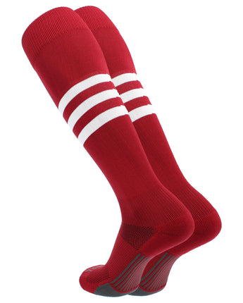 MadSportsStuff x TCK Made in USA Classic 3-Stripe Dugout Socks