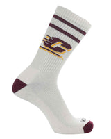 TCK socks Central Michigan Chippewas / Large Central Michigan Chippewas | Vintage | NCAA Mens and Womens Soft Cotton Sock