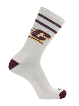 TCK socks Central Michigan Chippewas / Large Central Michigan Chippewas | Vintage | NCAA Mens and Womens Soft Cotton Sock