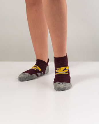 TCK socks Central Michigan Chippewas Tour No Show Tab Socks - Made in USA
