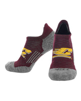 TCK socks Central Michigan Chippewas Tour No Show Tab Socks - Made in USA