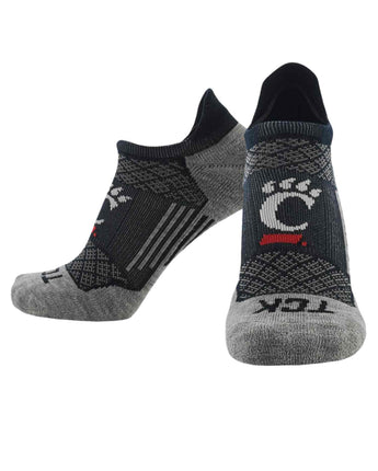 TCK socks Cinicinnati Bearcats / Large Cincinnati Bearcats Tour No Show Tab Socks - Made in USA