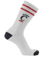 NCAA Vintage College Striped Socks - Cincinnati Bearcats (Large)