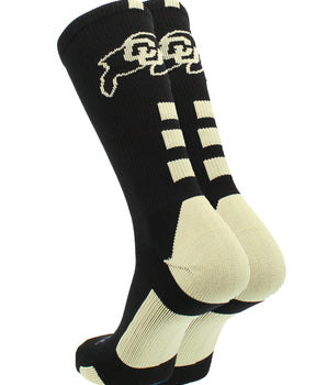 TCK socks Colorado Buffaloes Baseline Crew USA Made