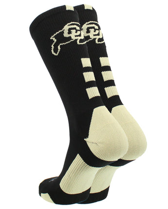 TCK socks Colorado Buffaloes Baseline Crew USA Made