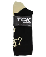 TCK socks Colorado Buffaloes Baseline Crew USA Made