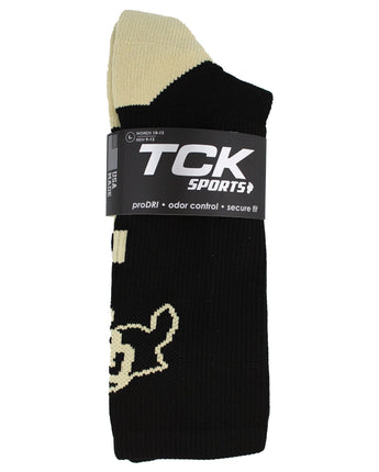 TCK socks Colorado Buffaloes Baseline Crew USA Made