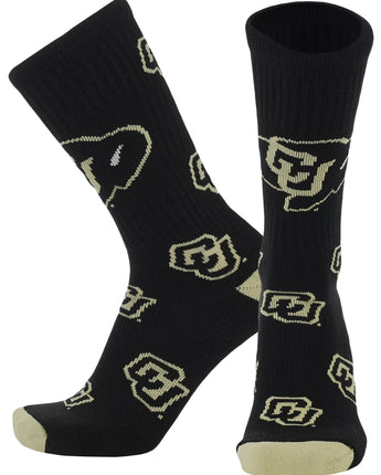 Colorado Buffaloes Mayhem Crew Socks (Made in the USA)
