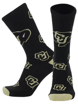 Colorado Buffaloes Mayhem Crew Socks (Made in the USA)