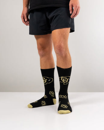 Colorado Buffaloes Mayhem Crew Socks (Made in the USA)