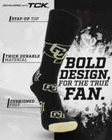 TCK socks Colorado Buffaloes Mayhem Crew Socks (Made in USA)