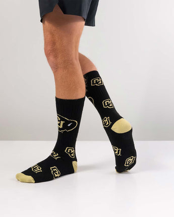 TCK socks Colorado Buffaloes Mayhem Crew Socks (Made in USA)