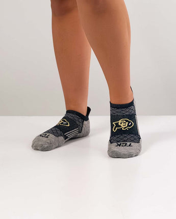 TCK socks Colorado Buffaloes Tour No Show Tab Socks - Made in USA