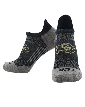 TCK socks Colorado Buffaloes Tour No Show Tab Socks - Made in USA