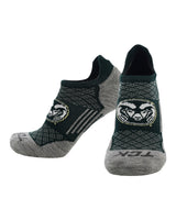 Colorado St. Rams No Show Tour Socks - Made in USA