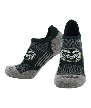 Colorado St. Rams No Show Tour Socks - Made in USA