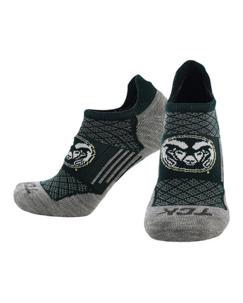Colorado St. Rams No Show Tour Socks - Made in USA