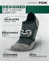 Colorado St. Rams No Show Tour Socks - Made in USA