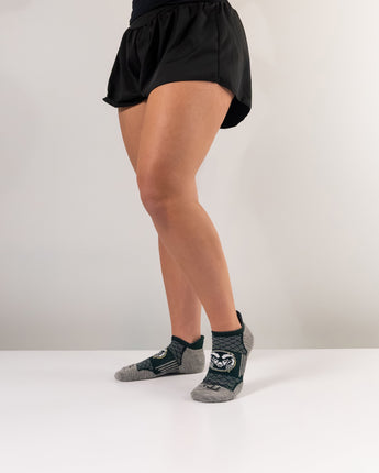 Colorado St. Rams No Show Tour Socks - Made in USA