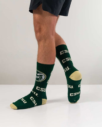 TCK socks Colorado State Rams Mayhem Crew Socks (Made in USA)