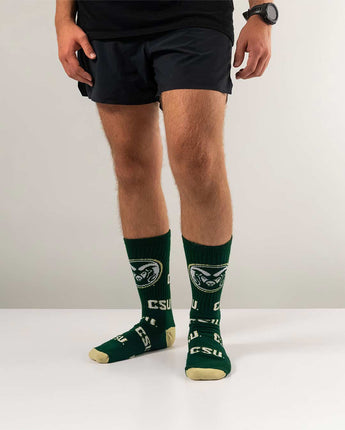 TCK socks Colorado State Rams Mayhem Crew Socks (Made in USA)