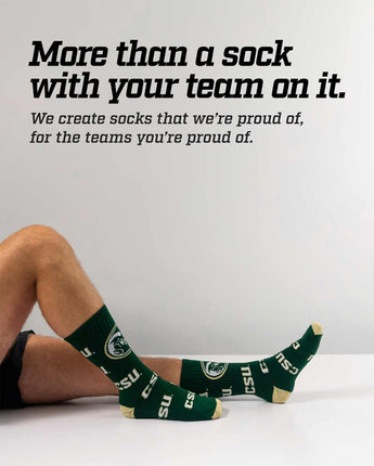 TCK socks Colorado State Rams Mayhem Crew Socks (Made in USA)
